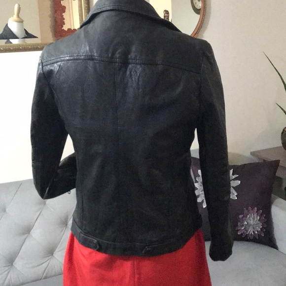 Rococo Black leather jacket, size L - Picture 8 of 8